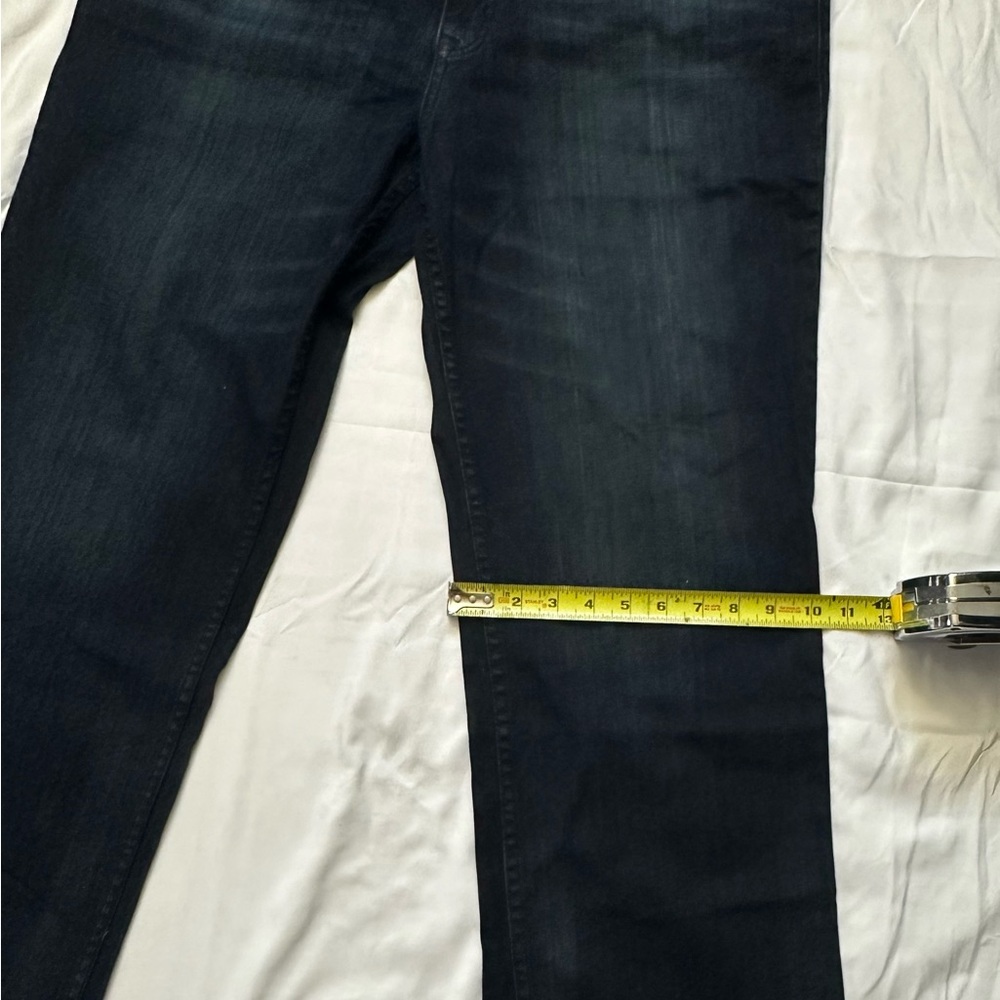 Calvin Klein Men's Standard Straight-Fit Stretch Jeans Deep Blue Size 38x30 - Picture 9 of 12